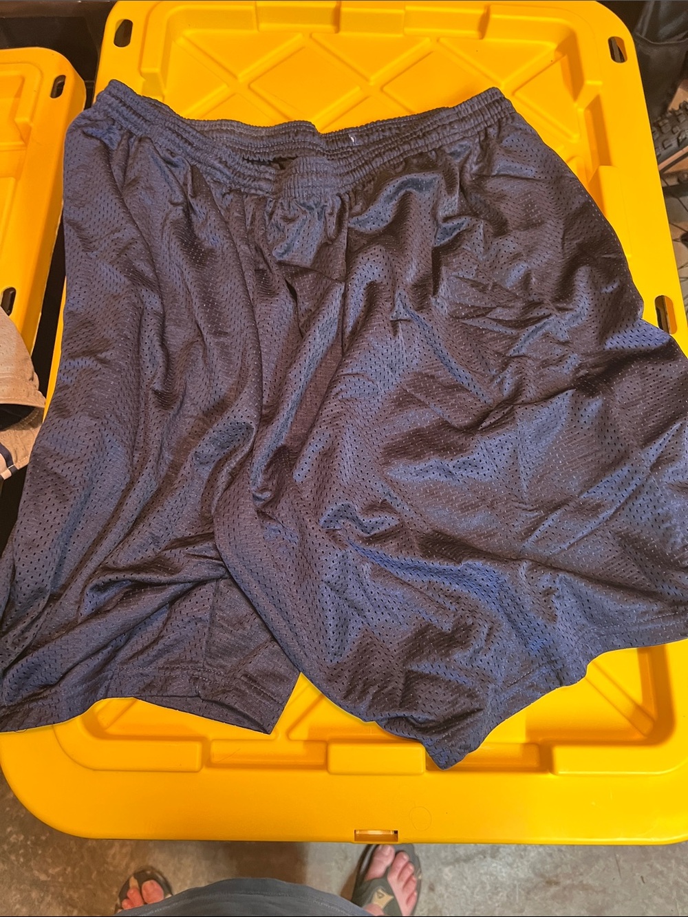 Men's Athletic Mesh Shorts - Navy Performance Fit